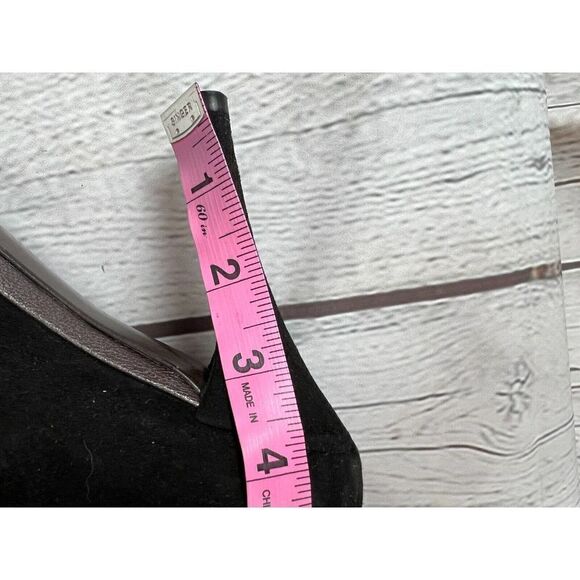 STUART WEITZMAN black suede leather bow high heel pump classic shoes size 10 - Picture 11 of 12